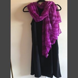 GAP Petite Midi Blk Slvless Dress GUC w/🧣*$ Set*